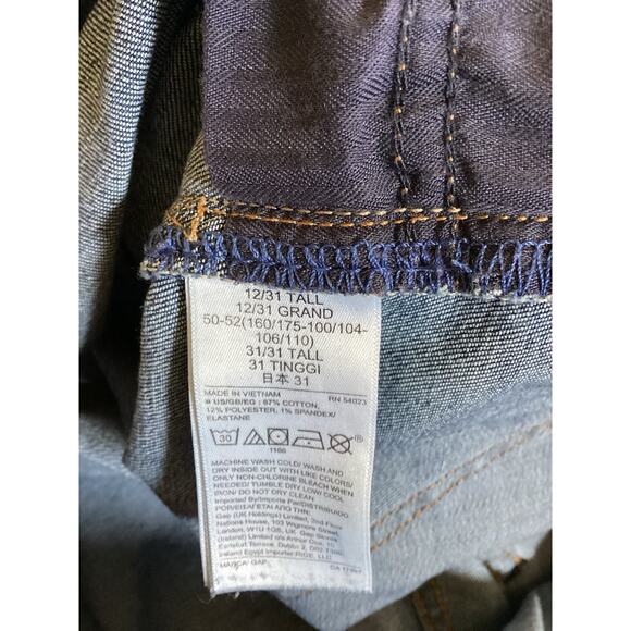 Gap Curvy True Skinny Mid Rise Jeans Women’s 12 Tall - Picture 4 of 7